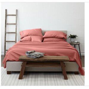 The Home Collection 6-Piece Solid Clay Full Bed Sheet Set